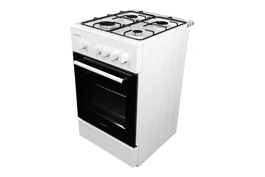 Газова плита біла 4 конфорки 220-240В/50 Гц Grunhelm G4F5600W побутова плита BP-127334 фото