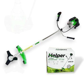 Мощная бензокоса Helper HGT-3500 триммер 9500 об/мин мотокоса 3500 Вт HGT-3500 фото
