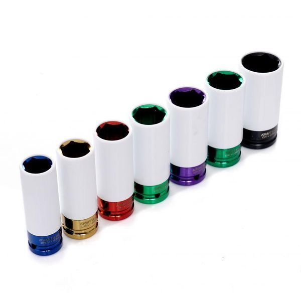 Комплект головок для литых дисков 1/2" 7 шт Kraft Dele KD11752 головки для литых дисков KD-KD11752 фото