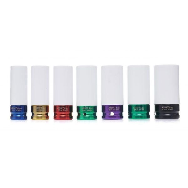 Комплект головок для литых дисков 1/2" 7 шт Kraft Dele KD11752 головки для литых дисков KD-KD11752 фото