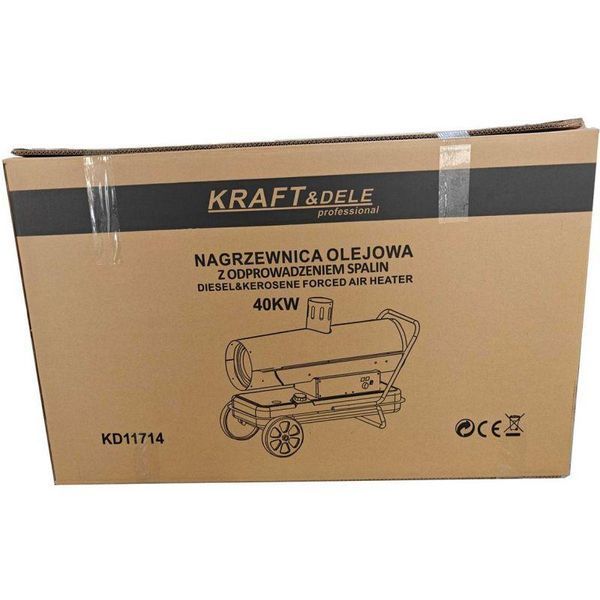 Промышленная дизельная тепловая пушка 40 кВт Kraft&Dele KD11714 мощная дизельная тепловая пушка KD-KD11714 фото