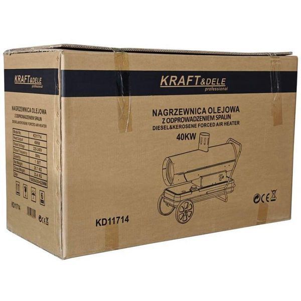 Промышленная дизельная тепловая пушка 40 кВт Kraft&Dele KD11714 мощная дизельная тепловая пушка KD-KD11714 фото