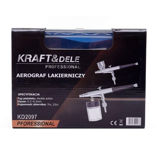 Аэрограф для рисования 0,5 мм Kraft&Dele KD2097 профессиональный аэрограф KD-KD2097 фото