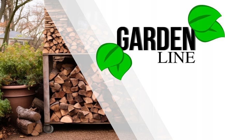 Навколостінна підставка для дров 185x70x185 см Garden Line GWI6332 стенд для дров металева стійка для зберігання дров CH-GWI6332 фото