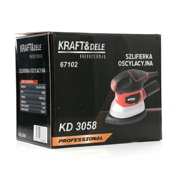 Ексцетрикова шліфувальна машина 900 Вт Kraft&Dele KD3058 шліфмашина ексцентрикова KD-KD3058 фото