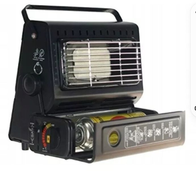 Портативная газовая плита + обогреватель Rotary Heater, 1,3 кВт CAR-6559 фото